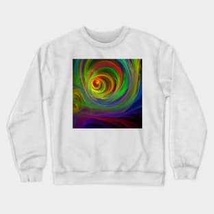 Madman's Sunrise - Apophysis Fractal Flame Crewneck Sweatshirt